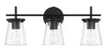 Craftmade - 60403-FB - Three Light Vanity - Connell - Flat Black