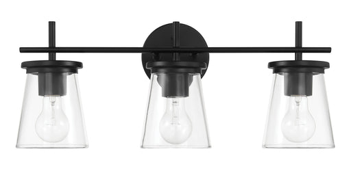 Connell Three Light Vanity Flat Black