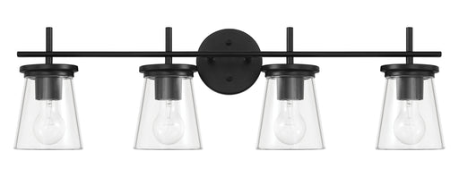 Craftmade - 60404-FB - Four Light Vanity - Connell - Flat Black