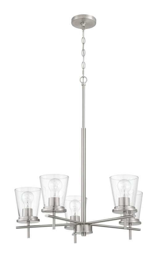 Craftmade - 60425-BNK - Five Light Chandelier - Connell - Brushed Polished Nickel
