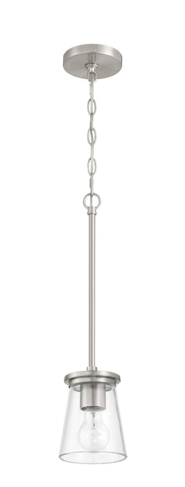 Craftmade - 60491-BNK - One Light Mini Pendant - Connell - Brushed Polished Nickel