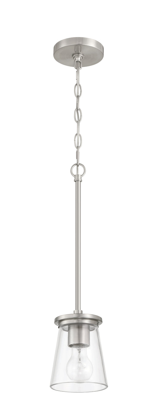 Craftmade - 60491-BNK - One Light Mini Pendant - Connell - Brushed Polished Nickel