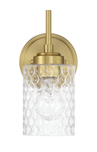 Claire One Light Wall Sconce Satin Brass
