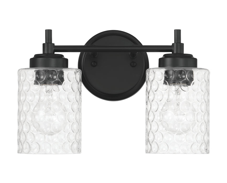 Craftmade - 60502-FB - Two Light Vanity - Claire - Flat Black