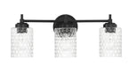 Craftmade - 60503-FB - Three Light Vanity - Claire - Flat Black