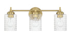 Craftmade - 60503-SB - Three Light Vanity - Claire - Satin Brass
