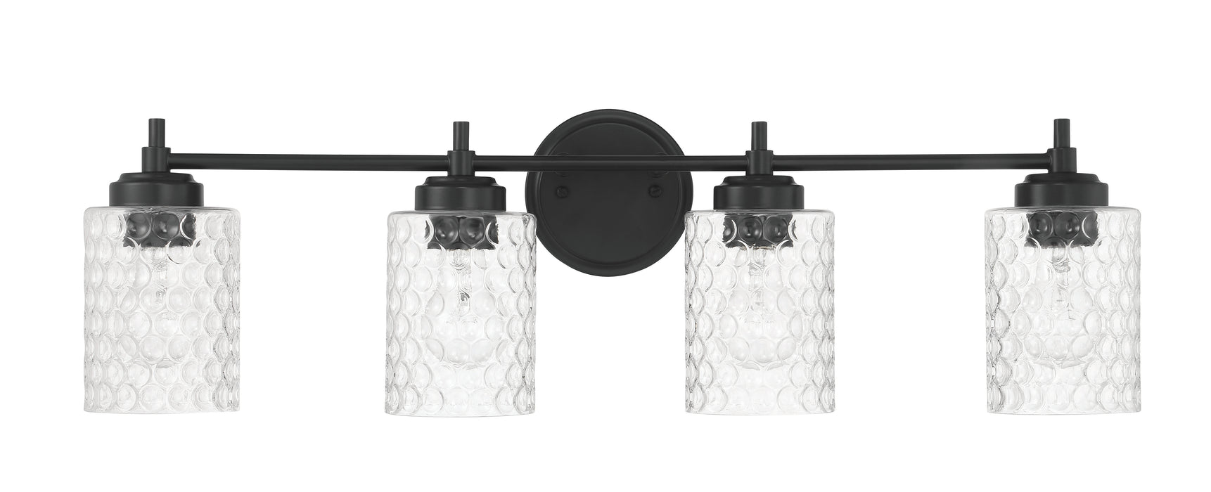 Craftmade - 60504-FB - Four Light Vanity - Claire - Flat Black