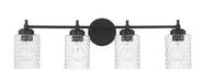 Craftmade - 60504-FB - Four Light Vanity - Claire - Flat Black