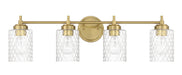 Craftmade - 60504-SB - Four Light Vanity - Claire - Satin Brass