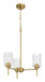 Craftmade - 60523-SB - Three Light Chandelier - Claire - Satin Brass