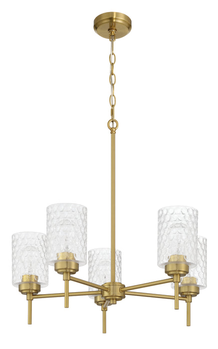 Craftmade - 60525-SB - Five Light Chandelier - Claire - Satin Brass
