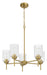 Craftmade - 60525-SB - Five Light Chandelier - Claire - Satin Brass
