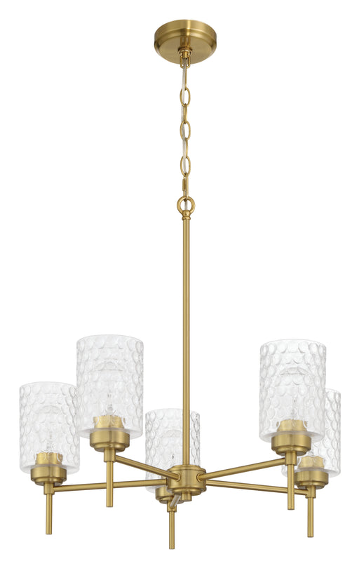 Craftmade - 60525-SB - Five Light Chandelier - Claire - Satin Brass