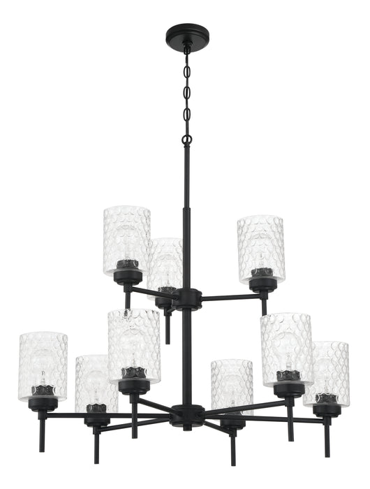 Craftmade - 60529-FB - Nine Light Chandelier - Claire - Flat Black