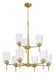 Craftmade - 60529-SB - Nine Light Chandelier - Claire - Satin Brass
