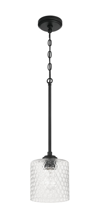 Craftmade - 60591-FB - One Light Mini Pendant - Claire - Flat Black