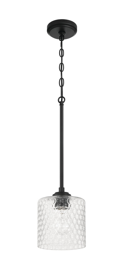 Craftmade - 60591-FB - One Light Mini Pendant - Claire - Flat Black