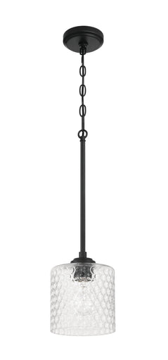 Claire One Light Mini Pendant Flat Black