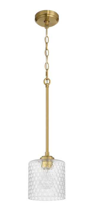 Craftmade - 60591-SB - One Light Mini Pendant - Claire - Satin Brass