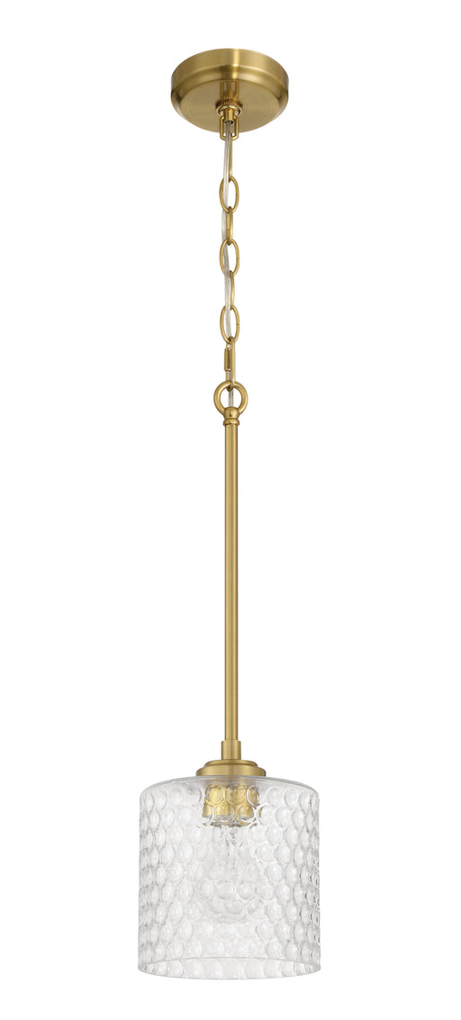 Craftmade - 60591-SB - One Light Mini Pendant - Claire - Satin Brass