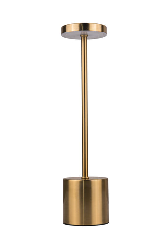 Curtis LED Rechargeable Lamp Brass