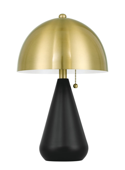 Craftmade - 87014FBSB-T - Two Light Table Lamp - Shelby - Flat Black/Satin Brass