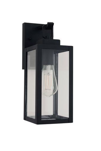 Marin One Light Outdoor Lantern Textured Black