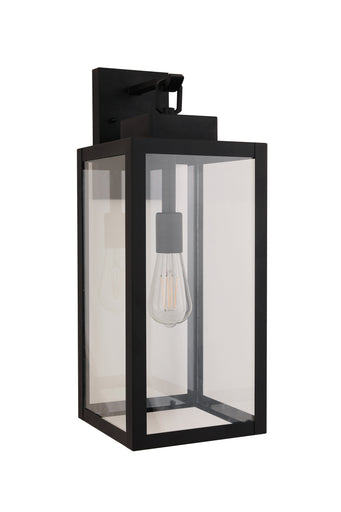 Marin One Light Outdoor Lantern Textured Black