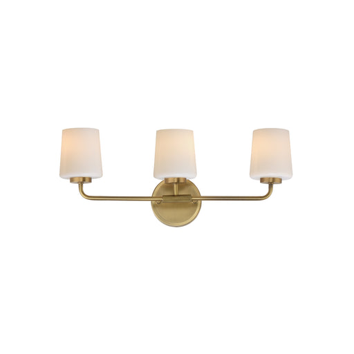 Durham Three Light Bath Vanity Natural Aged Brass