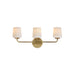 Maxim - 12693WTNAB - Three Light Bath Vanity - Durham - Natural Aged Brass