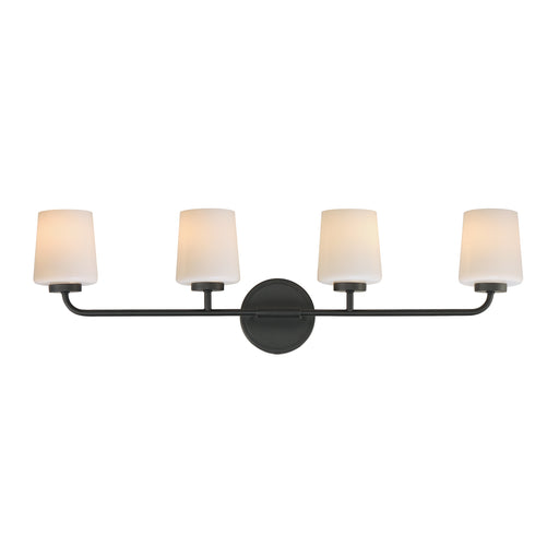 Durham Four Light Bath Vanity Black
