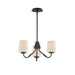 Maxim - 12695WTBK - Three Light Chandelier - Durham - Black