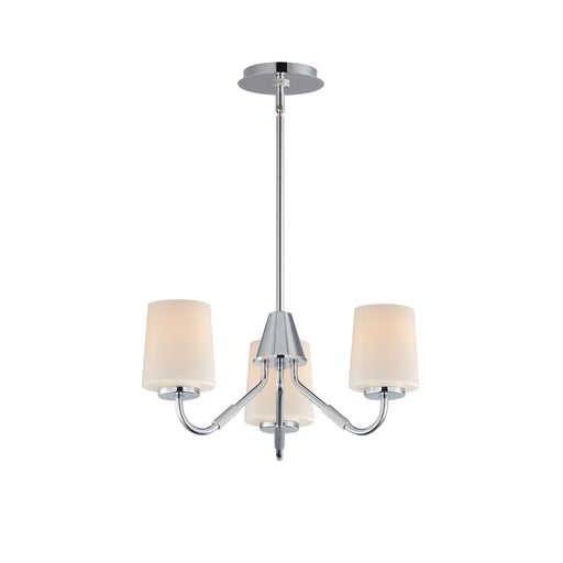 Durham Three Light Chandelier Polished Chrome