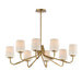 Maxim - 12698WTNAB - Eight Light Chandelier - Durham - Natural Aged Brass