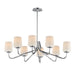 Maxim - 12698WTPC - Eight Light Chandelier - Durham - Polished Chrome