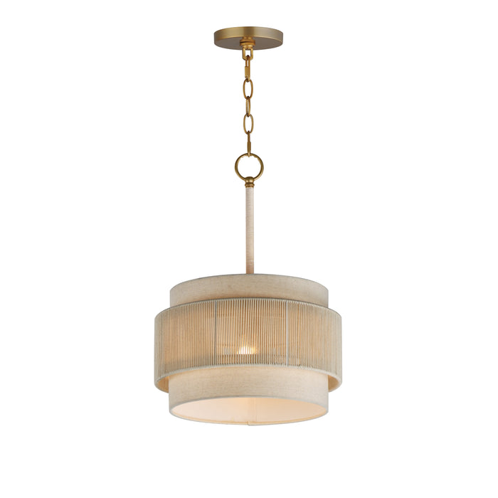 Maxim - 12811OFNAB - One Light Pendant - Seacliff - Natural Aged Brass