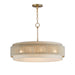 Maxim - 12814OFNAB - Four Light Pendant - Seacliff - Natural Aged Brass