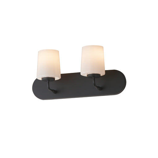 Durham Two Light Strip Bath Vanity Black
