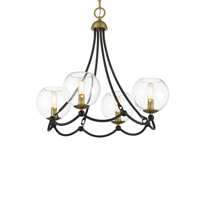 Minka-Lavery - 5065-726 - Four Light Chandelier - Kearney Park - Coal And Soft Brass