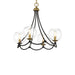 Minka-Lavery - 5065-726 - Four Light Chandelier - Kearney Park - Coal And Soft Brass