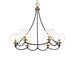 Minka-Lavery - 5066-726 - Six Light Chandelier - Kearney Park - Coal And Soft Brass