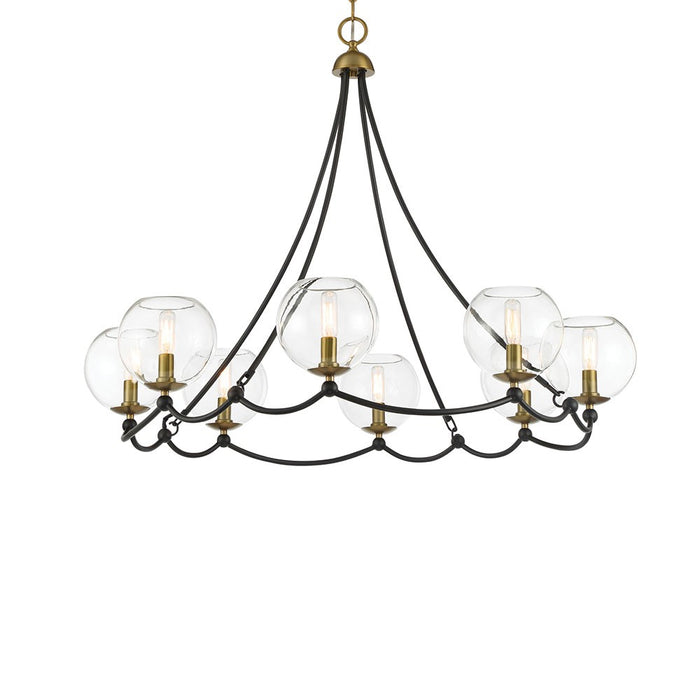 Minka-Lavery - 5067-726 - Eight Light Chandelier - Kearney Park - Coal And Soft Brass