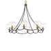 Minka-Lavery - 5067-726 - Eight Light Chandelier - Kearney Park - Coal And Soft Brass