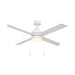 W.A.C. Lighting - F-106L-MW - LED Flush Mount Ceiling Fan - Quade - Matte White