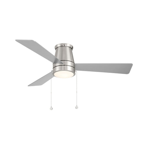 Hug LED Flush Mount Ceiling Fan Brushed Nickel