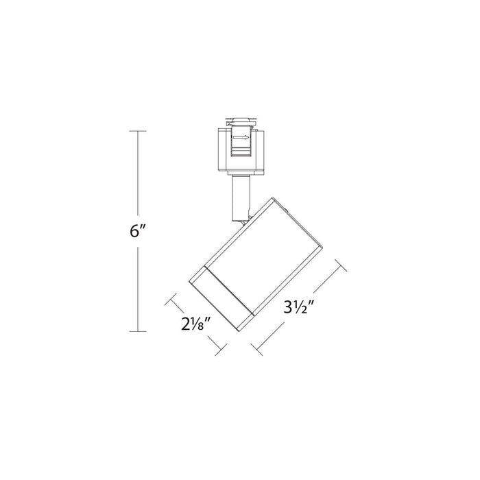 W.A.C. Lighting - H-7013-CS-WT - LED Track Luminaire - Ocularc - White