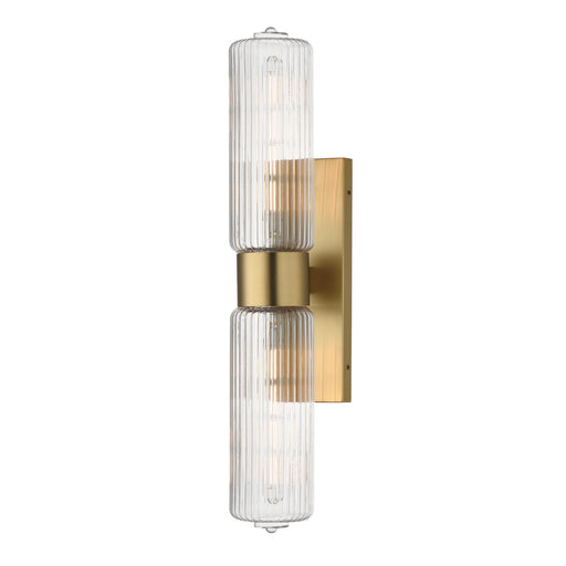 Kasbah Two Light Wall Sconce Satin Brass