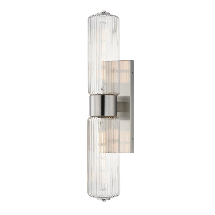 Maxim - 15192CRSN - Two Light Wall Sconce - Kasbah - Satin Nickel