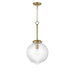 Maxim - 15194CRSBR - One Light Pendant - Kasbah - Satin Brass