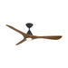 Modern Forms Fans - FR-D2504-60L-MB/DK - 60 Inch Ceiling Fan - Carve - Matte Black/Distressed Koa